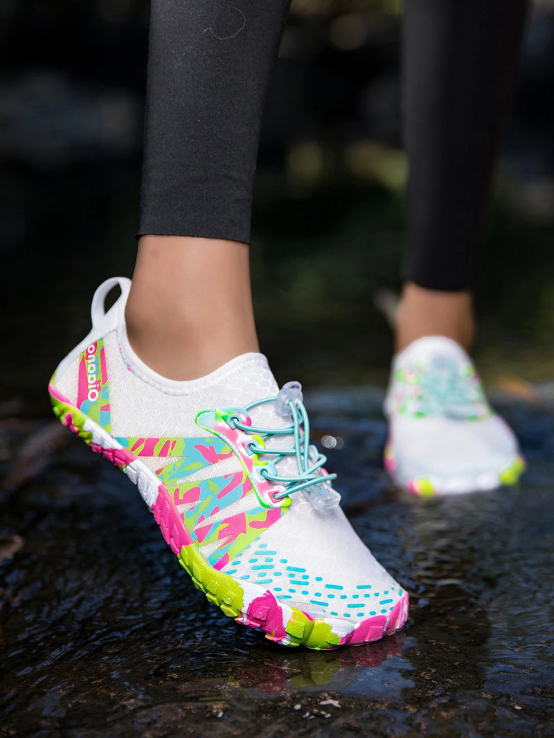 Oiaano Unisex Man Woman Shoes Anti-Non Slip Durable Black Water Barefoot Soft Sole Light Breathable Sport Outdoor Walk Running