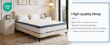 Tribesigns mattress 140x200 cm Height 25 cm Pocket spring Core mattress Medium Hardness H3 7-Zone Orthopedic mattress