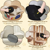 Reusable Electrostatic Pet Hair Removal Mitts Cat Dog Hair Collection Brush Sticking Device Home Hair Scraper Grooming Gloves