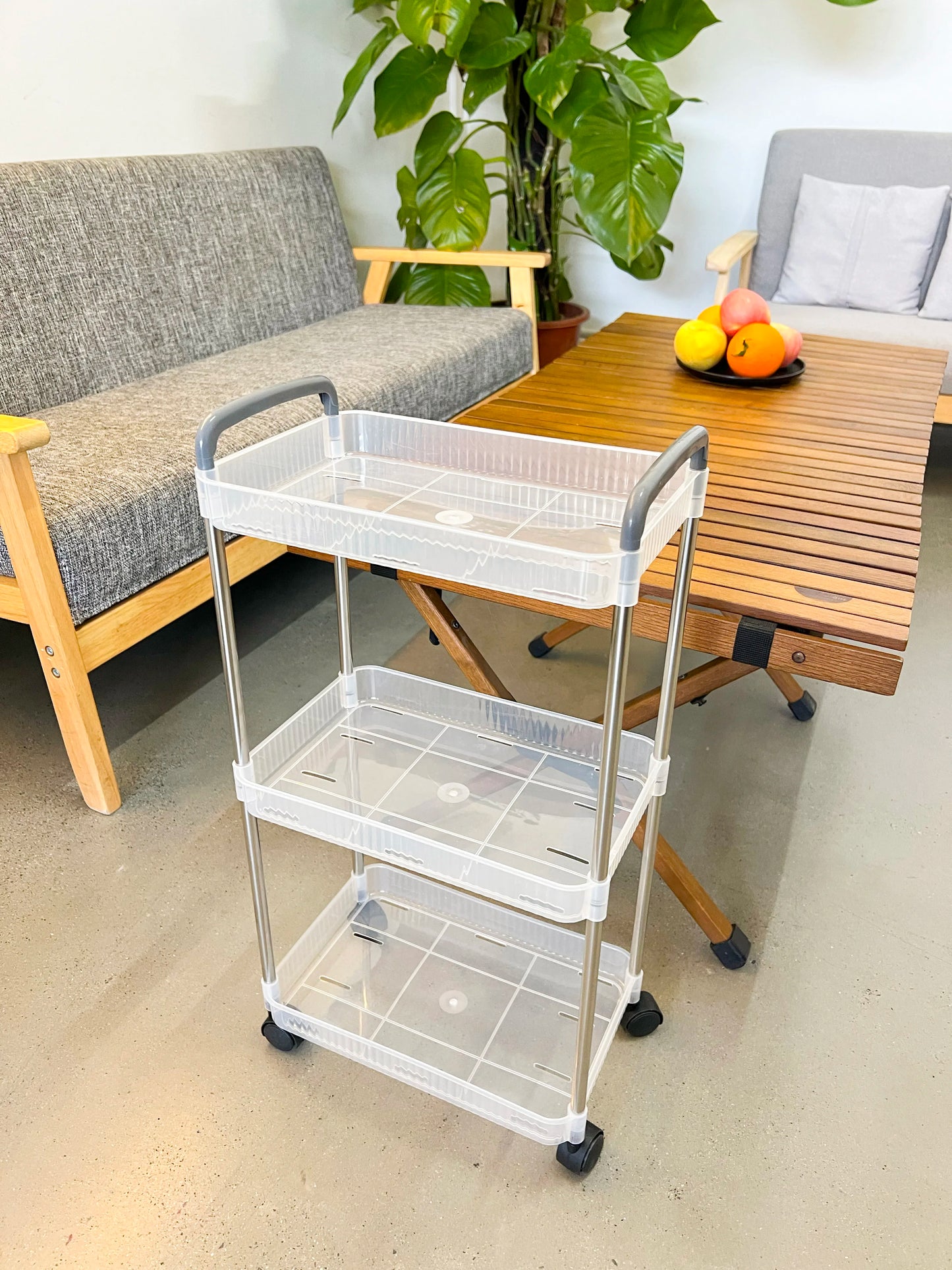 Trolley Bookshelf Kitchen Storage Rack Kitchen Corner Narrow Slit Storage Cabinet Bathroom Living Room Home Organizer