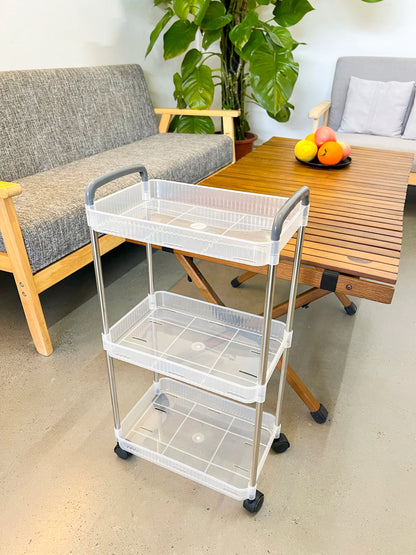 Trolley Bookshelf Kitchen Storage Rack Kitchen Corner Narrow Slit Storage Cabinet Bathroom Living Room Home Organizer