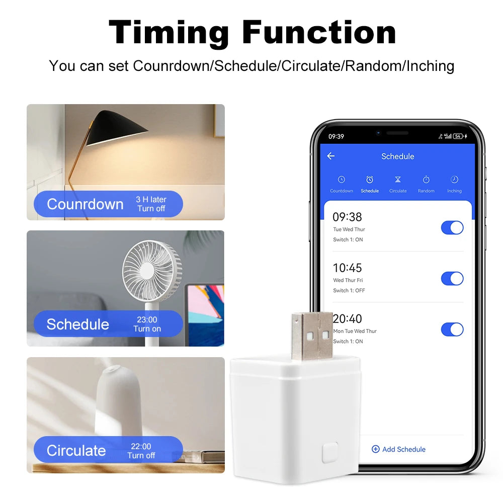 Tuya wifi/zigbee inteligente micro usb adaptador interruptor 5v mini adaptador de alimentação usb tomada carga temporização para alexa google casa yandex alice