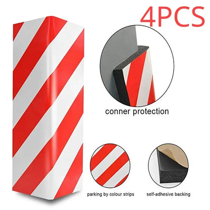 4PCS Garage Wall Protector Foam Edge Corner Bumper Wall Corner Guard Cars Anti-collision Sticker Garage Columns Anti Scratch