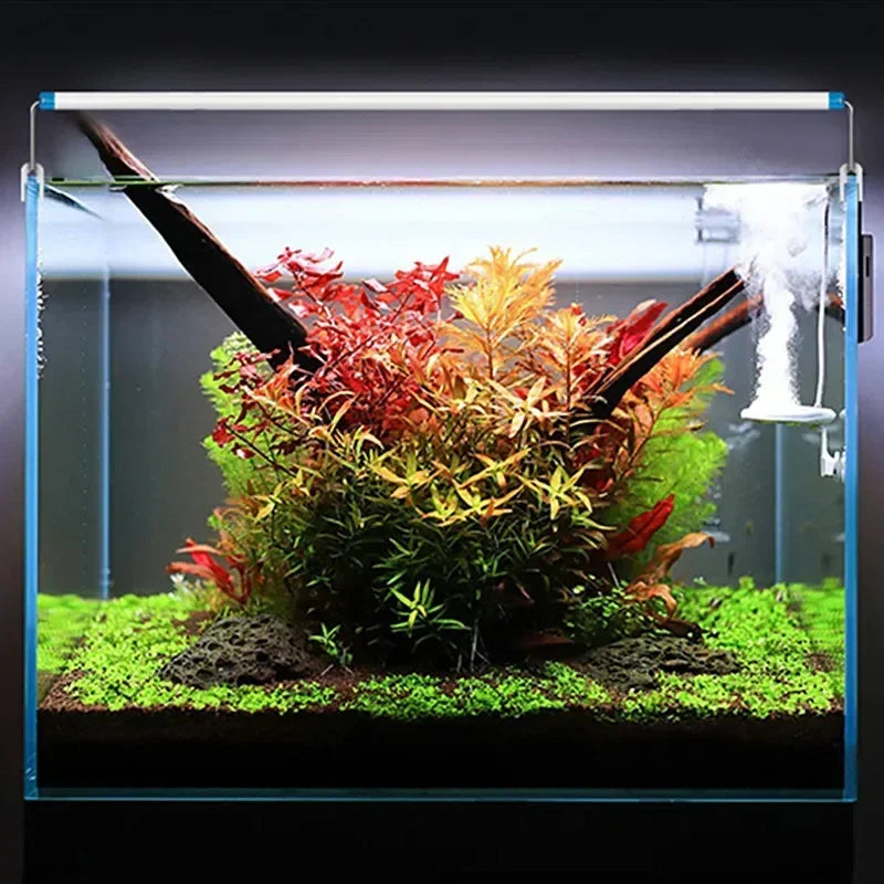 LED Fish Tank Light Frame Grass Tank Light Aquarium Splash Proof Lighting Ultra-thin Fish Tank Aquatic Plant Growth Lamps