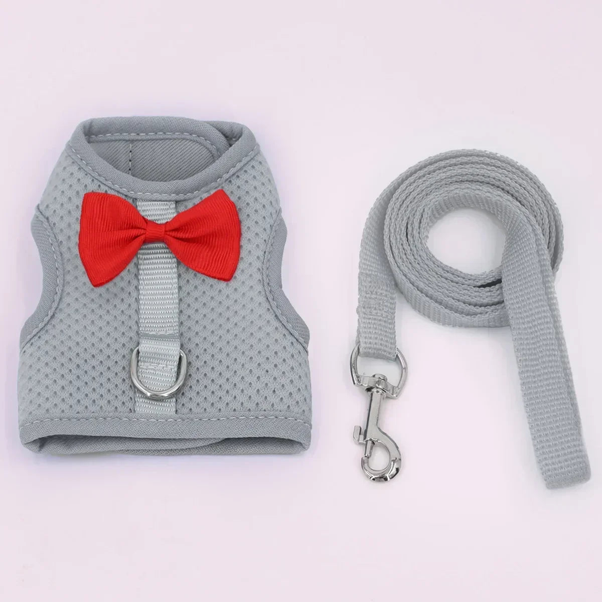 Rabbit Harness Soft Mesh Small Pet No Pull Comfort Padded Vest for Bunny Guinea Pigs Squirrels and Other Small Animal