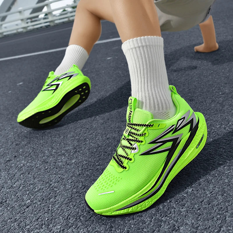 Running Sneakers Men Lightweight Breathable Non-Slip Wear-Resistant Soft Gym Jogging Shoes Comfort Marathon Sport Shoes for Man