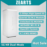 Unlocked 5G MODEM D50 5G Wi-Fi 6 AX5400 RM500Q OPENWRT Home Router LTE N28 N41 N78 CPE SA/NSA ZEARTS AW1000 next UNLOCKED