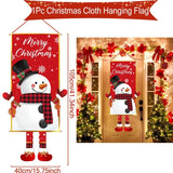 Pancarta colgante de Papá Noel, adornos navideños para el hogar, regalos de Año Nuevo 2023 y 2024 