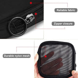 Transparent Mini Cosmetic Bag Small Travel Black Mesh Simple Makeup Bags Girl Storage Toiletry Wash Lipstick Cases