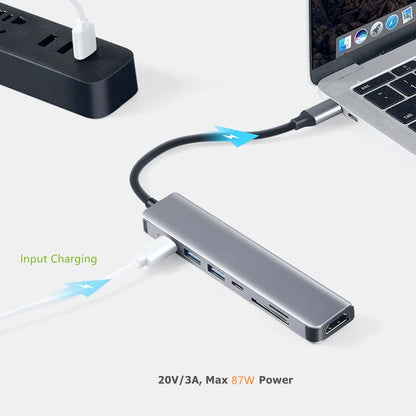 USB C Hub to 4K HDMI-Compatible SD TF Card Reader USB 3.0 2.0 Type C Charging Docking for MacBook iPad Samsung S22 Dex TV Mouse