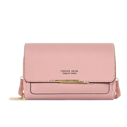 Nuevos bolsos de piel sintética para mujer, multifuncionales, de gran capacidad, tipo bandolera, a la moda, para teléfono