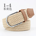Stretch Woven Belt Unisex Canvas Belts Fashion Casual Student Belt Women Cinturon Male Waistband 105cm