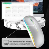 Bluetooth Mouse for Asus ZenBook 14 UX433 Vivobook Flip 14 12" M420 R211 Laptop PC Wireless Mouse Rechargeable Mute Gaming Mouse