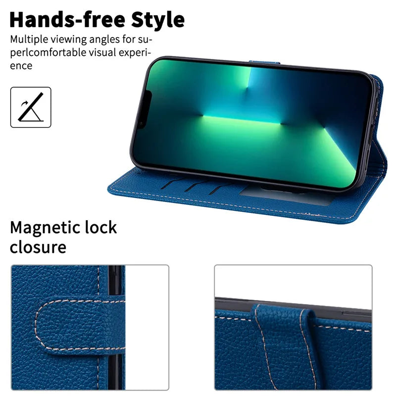 Funda de cuero de lujo con tapa para Samsung Galaxy A7 2018 (SM-A750F)