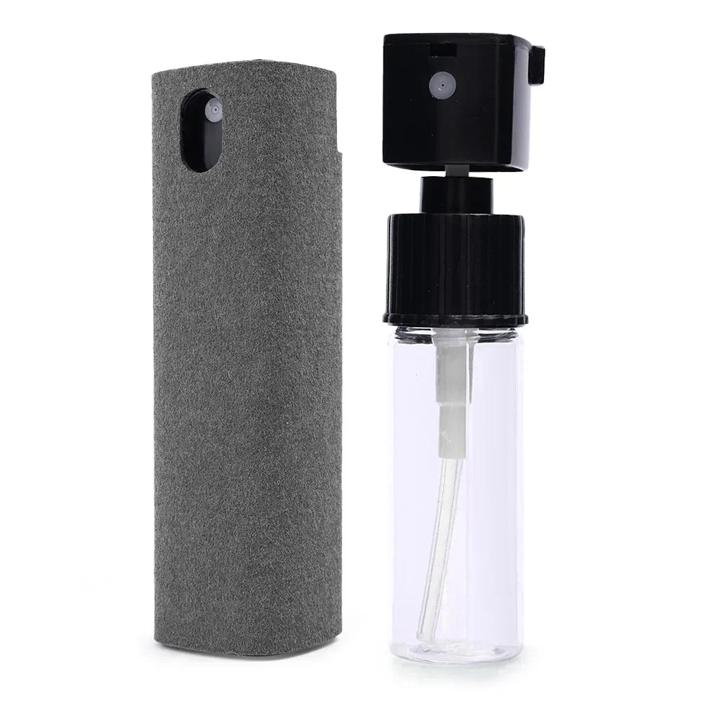 Microfiber Cloth Screen Cleaner Touchscreen Mist Cleaner All in One Spray Bottle Wipe Cleaner Fingerprint-Proof Cleaning Tool