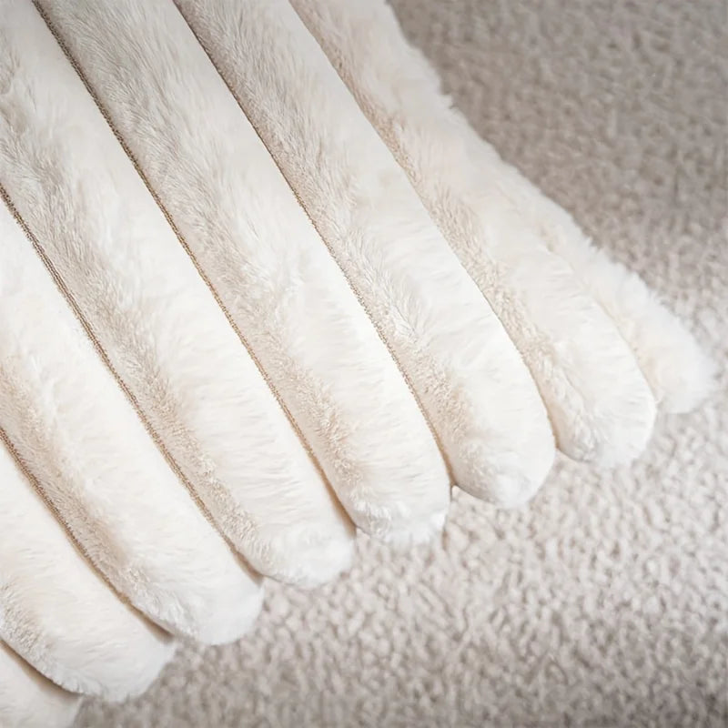 1pc  Plush Decorative Throw Pillow Cover Fuzzy Striped Soft Throw Pillow Covers Cushion Covers for Sofa living room Bedroom