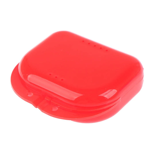 Denture Storage Box Dental Retainer Orthodontic Mouth Guard Container Plastic Oral Hygiene Supplies Tray Dental Appliance Case