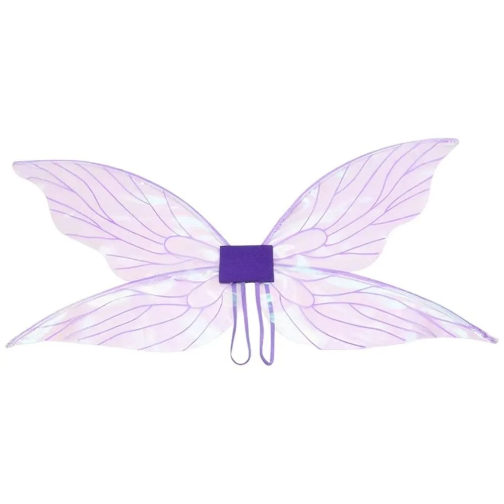 Fantasy Colorful Butterfly Fairy Wings Organza Sparkle Cosplay Wings Handmade Elf Wings Costume for Adult Kid