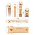 Kit 6pcs Cute Capybara Stationery Set Back To School Material