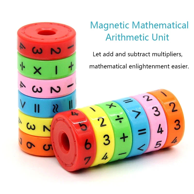 Children's Creative Magnetic Math Tesseract Toy Arithmetic Intelligence Early Education Toys Add Subtract Multiply Divide Toy