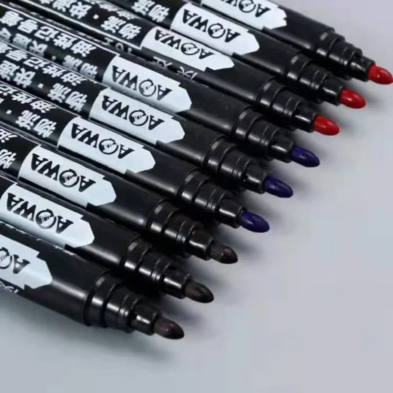 5-50Pcs Waterproof Oil-based Marker Pen Markers Black Blue Red Ink for Glass Metal Stationery Art Drawing Office School Supplies