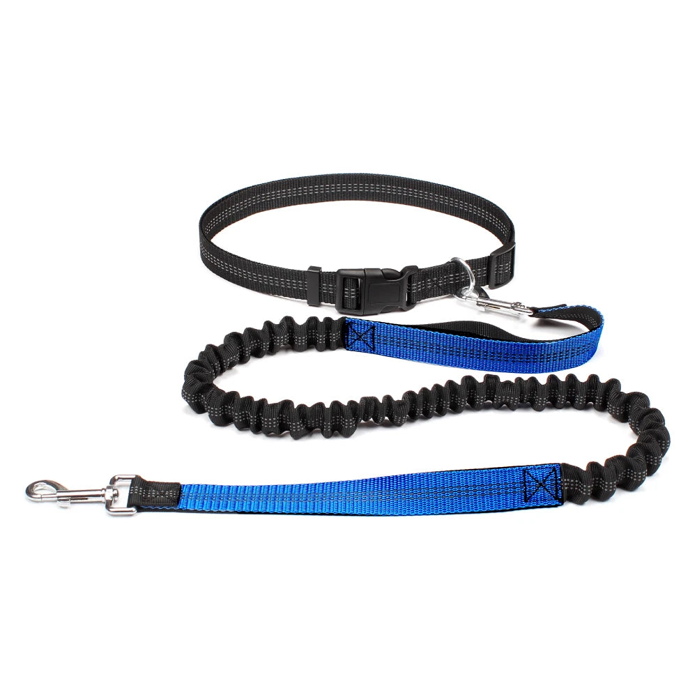 Correa de perro manos libres para pasear, correr y trotar, ajustable, cinturón de cintura, correa de pecho, cuerda de tracción, accesorios para perros