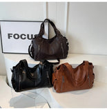 Soft Interior Compartment Shoulder Bags 2026 High Quality Contrasting Colors Bags for Women Fashion Zipper Pu Women's Handbags