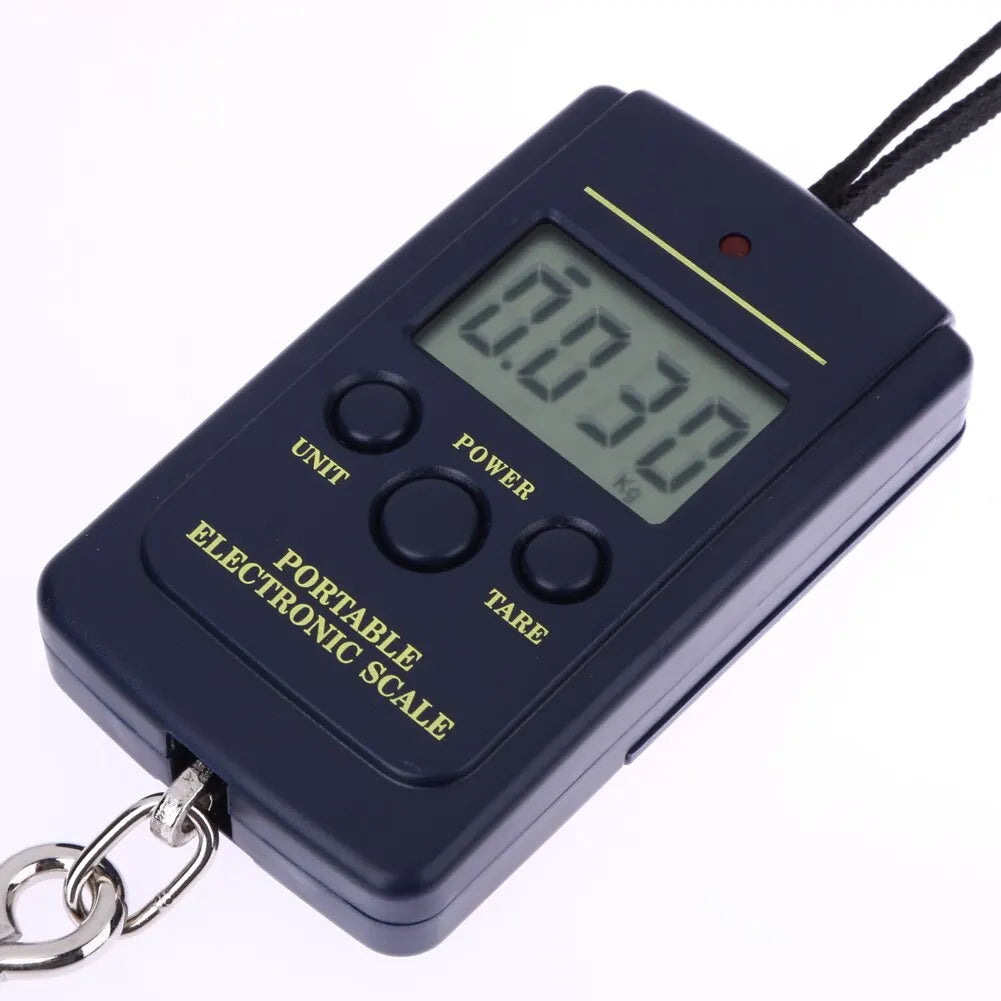 40kg Digital Electronic Scale Without Backlight Bubble Bags Mini Fishing Luggage Travelling Hanging Hook Kitchen Weighing Tools