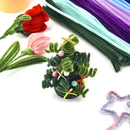 100pcs Chenille Stems Toys DIY Strips Twist Bar Anvil Wire Craft Pipe Creative Hobby Children Plush Stick Chenille Sticks