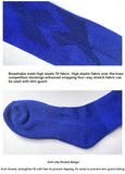 Loogdeel 1 Pair Soccer Socks Stripe Knee High Softball Baseball Team Sports Socks Breathable Football Socks for Kids Adults