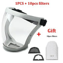 Protetor Facial Transparente, Máscara De Proteção De Trabalho, Protetor Facial, Tela Protetora, Acessórios De Cozinha, Gadgets