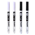 Fine tip permanent Paint Marker Pen DIY Paint Metallic Pen Permanent Gold SILVER Marker Touch Up,School Model Painting