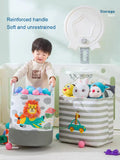 Folding Storage Basket Linen Storage Fabric Wardrobe Office Bedroom Closet Toys Laundry Basket With Handle Storage Organizer new