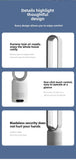 Leafless fan, household electric fan, no pages, silent air filter, circulating fan, bed head, floor standing desktop