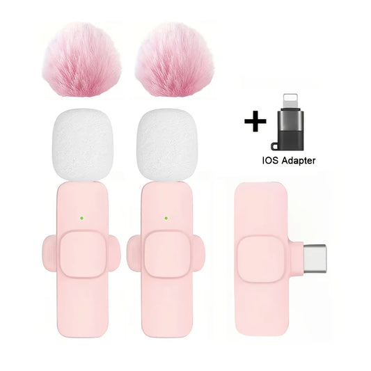 Wireless Microphone with Type C Connector for Audio Recording Live Streaming Video Conferencing And Singing