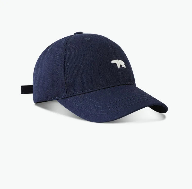 Stylish Bear Embroidered Baseball Cap Sun Protective Breathable Adjustable Ideal Casual Hat Men Women Unisex Baseball Cap