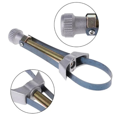 Herramienta de extracción de filtro de aceite para coche y motocicleta, llave de correa, diámetro ajustable de 60 mm a 120 mm, de alta calidad.