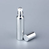 5/10ml UV Glass Stainless Steel Beads Essential Oil Roll-on Glass Bottle Eye Cream Massage Application Sample 1pc