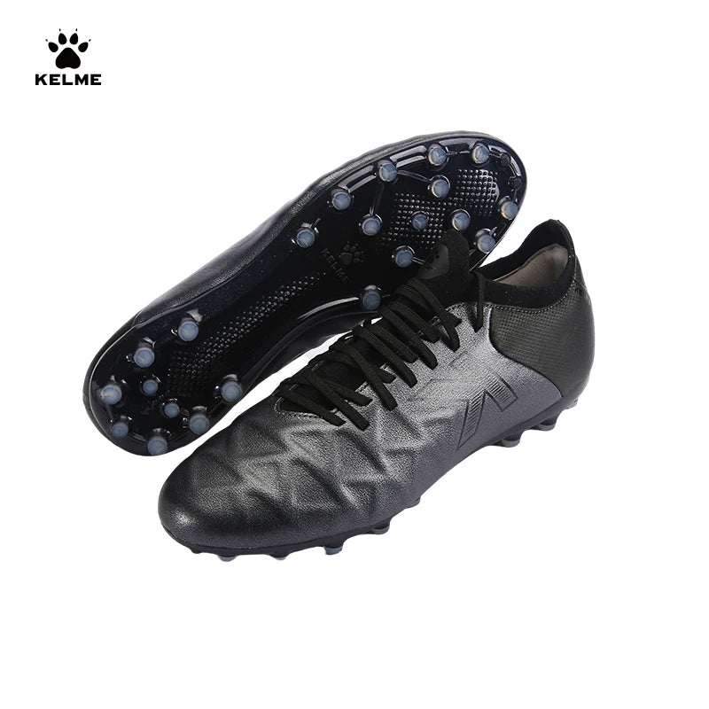 Botas de fútbol KELME MG de piel de becerro para césped artificial, antideslizantes, con amortiguación y entrenamiento, ZX80121058