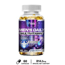 Men's Daily Multivitamin Supplement - Provides Cognitive Brain Health, Energy and Stamina, and Muscle Mass Vegan
