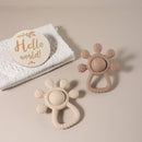 2025 new Teething Silicone Palm Rattle Teether bunny - Safe Baby Chew Toys for Soothing Sore Gums