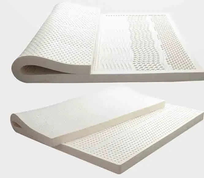 Natural Latex Mattress Topper Natural Rubber Mattress Home Dormitory Soft Cushion Mat Queen Size Medium Firmness Bed Pad Durable