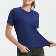Women's Solid Color Ultralight Quick Dry Sport T-Shirt,Breathable Lightweight  ,Running Gym Compression Shirt
