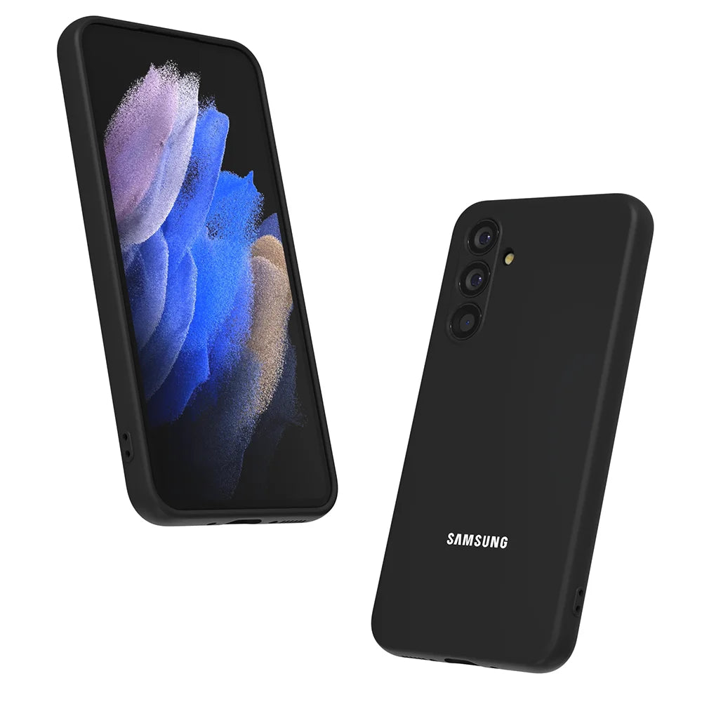 Funda de silicona líquida para Samsung Galaxy A55, A35, A25, A15, A05S, A04S, A54, A34, A24, A14, A23, carcasa protectora