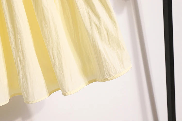 Plus Size Shirts & Blouses Women Summer 2025 New Arrival Korean Fashion Tops Short Puff Sleeve Loose Sweet Blouse Woman L-4XL