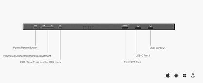 ARZOPA 16.1 inches Portable Monitor,144hz,100%sRGB,1080P FHD,IPS Screen, External Second Screen for Laptop/PC/PS5/Mac/Xbox Z1FC