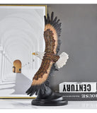 Chinese Style Simulated Eagle Ornaments Resin Decoration for Home Living Room Wine Cabinet Foyer Office Crafts