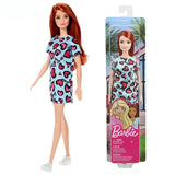 Genuine Barbie Fashionista Dolls, Brunette Hair, Blonde Fashion Doll Accessories, Dress Up Kids Toys for Girls, Children's Playthings