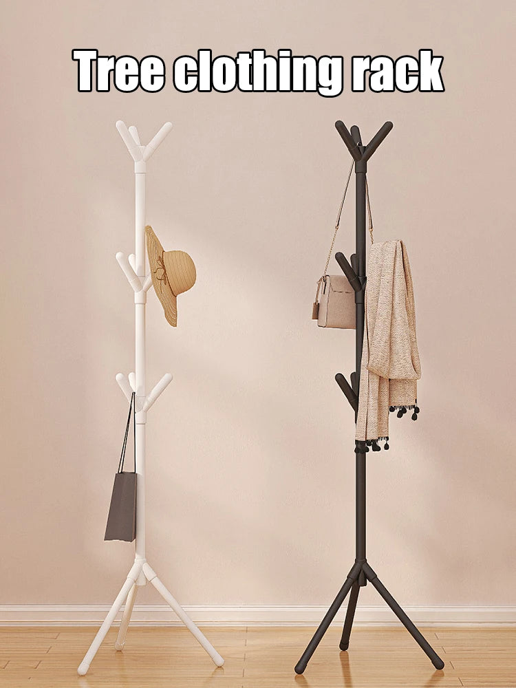 Perchas irregulares de suelo fáciles de montar, perchas de hierro forjado para oficina, perchas verticales para dormitorio, perchas creativas para vestíbulo