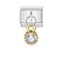 URING New Italian Charm Bracelet Pendant Series Shell Imitation Pearl Heart Personalized Assembly Chain Y2k DIY Making Jewelry